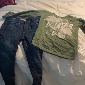 Boy shirts & pants, size 6/7, multiple pieces